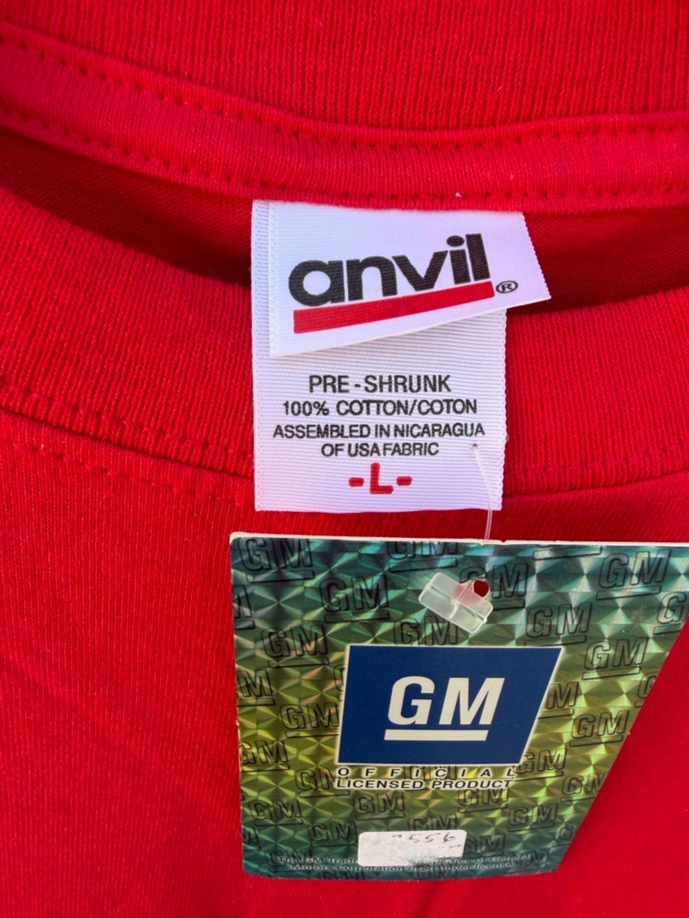Anvil Men’s Unisex C6 Corvette Red Short Sleeve Tee Shirt New WTags GM Licensed - Picture 3 of 5